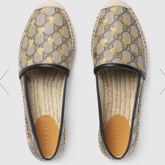 Gucci Shoes - GUCCI GG Supreme Bee Espadrilles